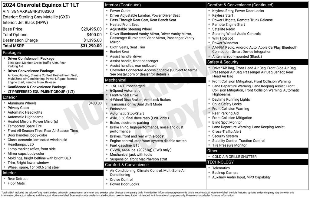 Used 2024 Chevrolet Equinox LT image 38