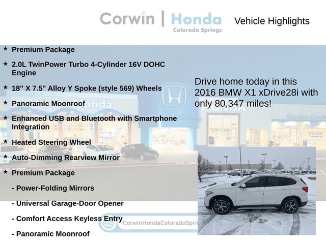 Used 2016 BMW X1 xDrive28i image 6