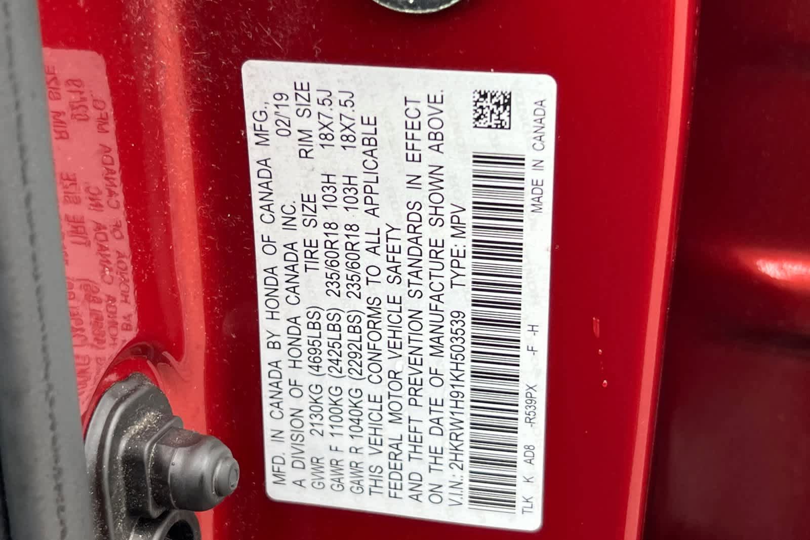 Used 2019 Honda CR-V Touring image 35