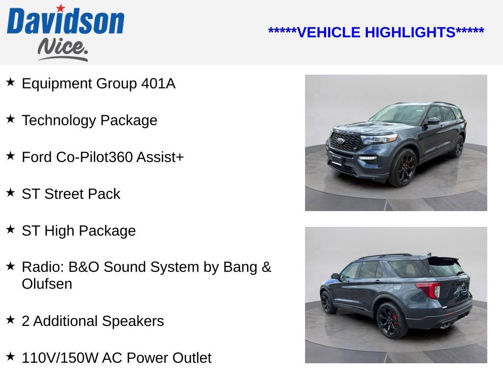 Used 2024 Ford Explorer ST w/ Equipment Group 401A AWD/4WD image 4