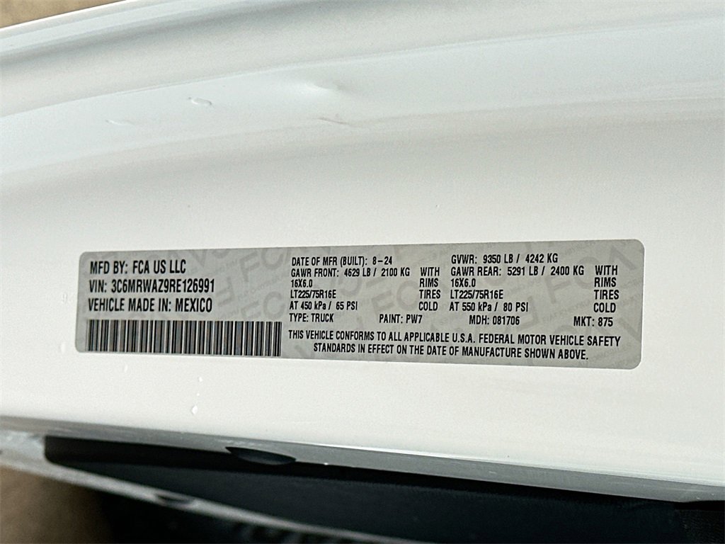 Used 2024 RAM ProMaster 3500 w/ Delivery Van Package image 36