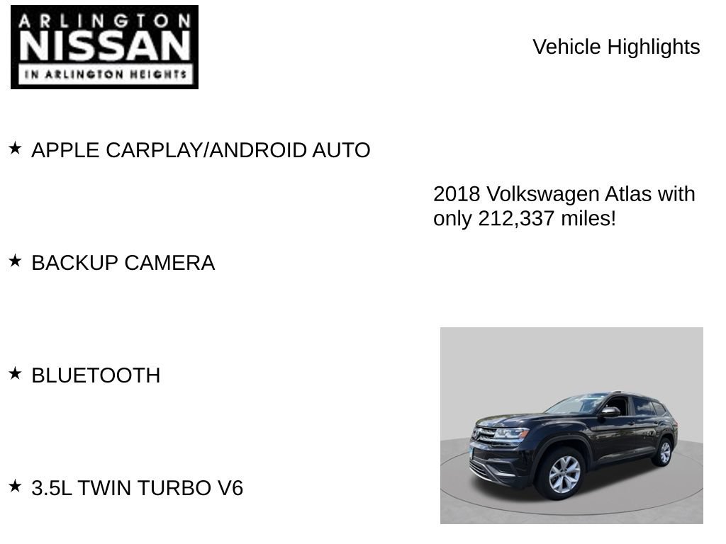 Used 2018 Volkswagen Atlas S AWD/4WD image 7