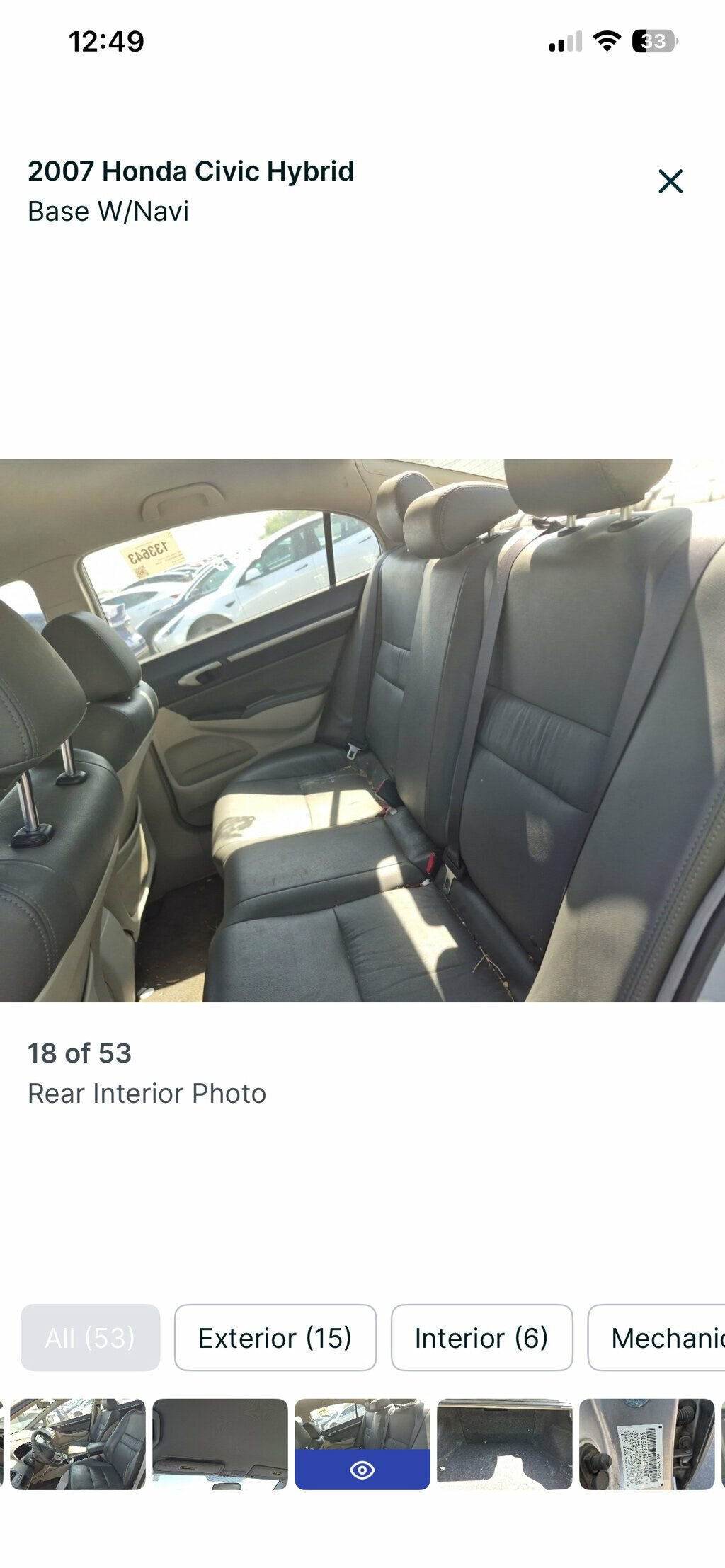 Used 2007 Honda Civic Hybrid Sedan image 6