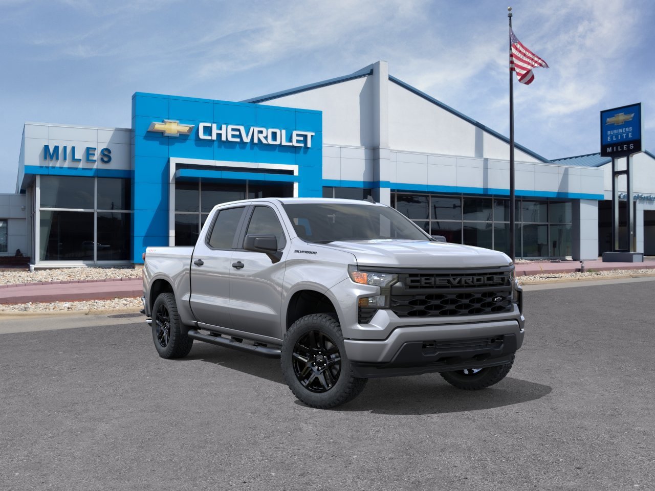New 2026 Chevrolet Silverado 1500 Custom w/ Turbomax Blackout Package AWD/4WD image 35
