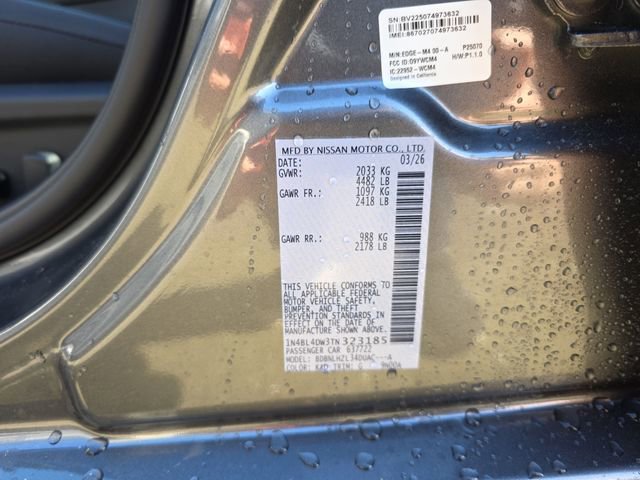 New 2026 Nissan Altima 2.5 SV w/ SV Special Edition Package image 16