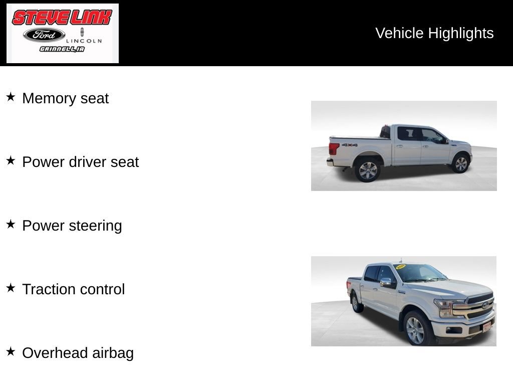 Used 2020 Ford F150 Platinum w/ Equipment Group 701A Luxury AWD/4WD image 28