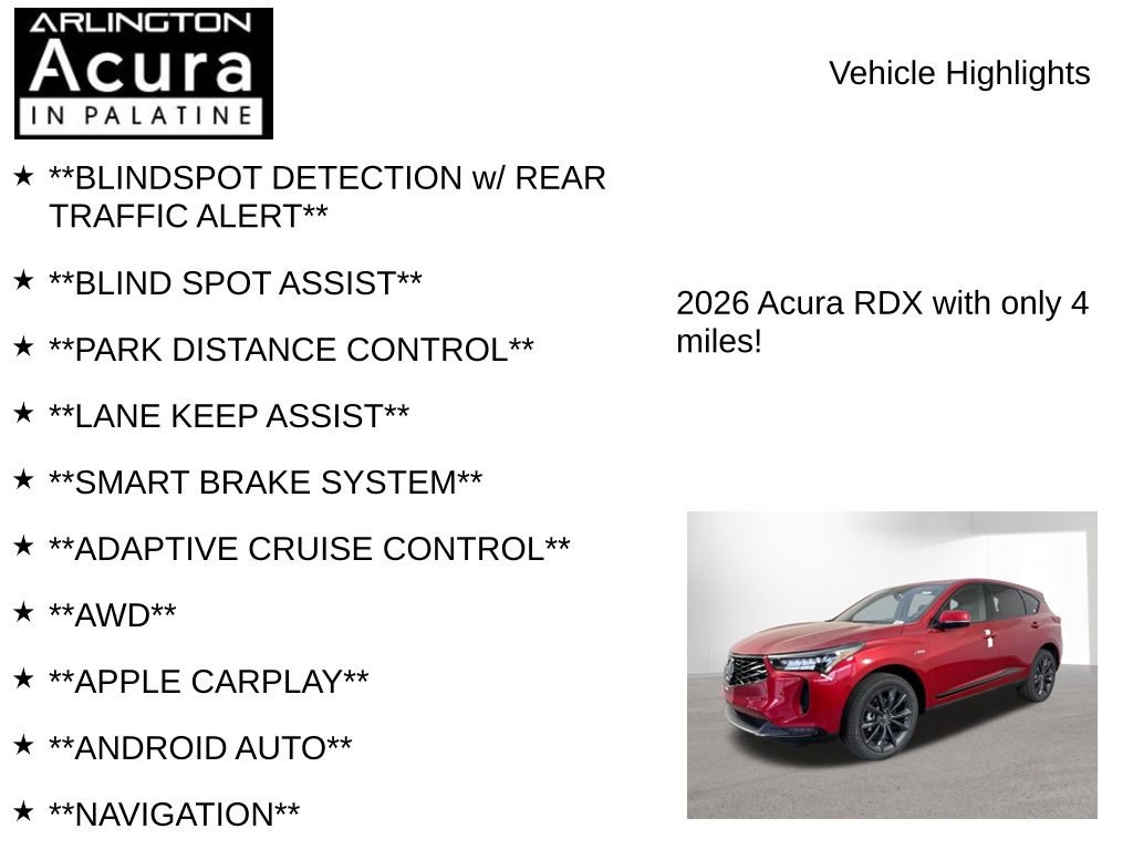 New 2026 Acura RDX A-Spec AWD/4WD image 7