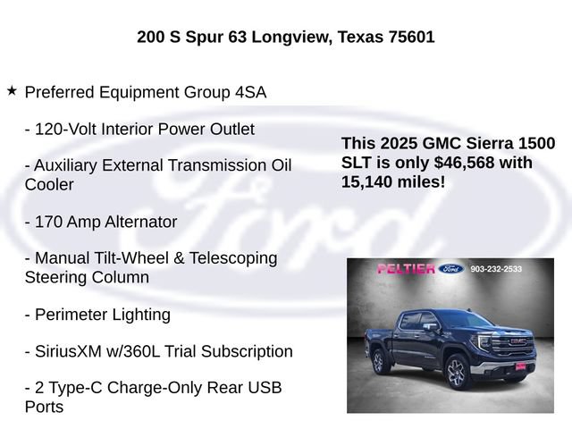 Used 2025 GMC Sierra 1500 SLT w/ SLT Premium Package AWD/4WD image 15