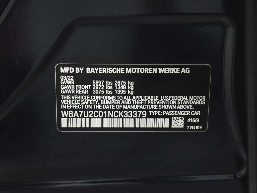 Used 2022 BMW 750i xDrive w/ M Sport Package AWD/4WD image 11
