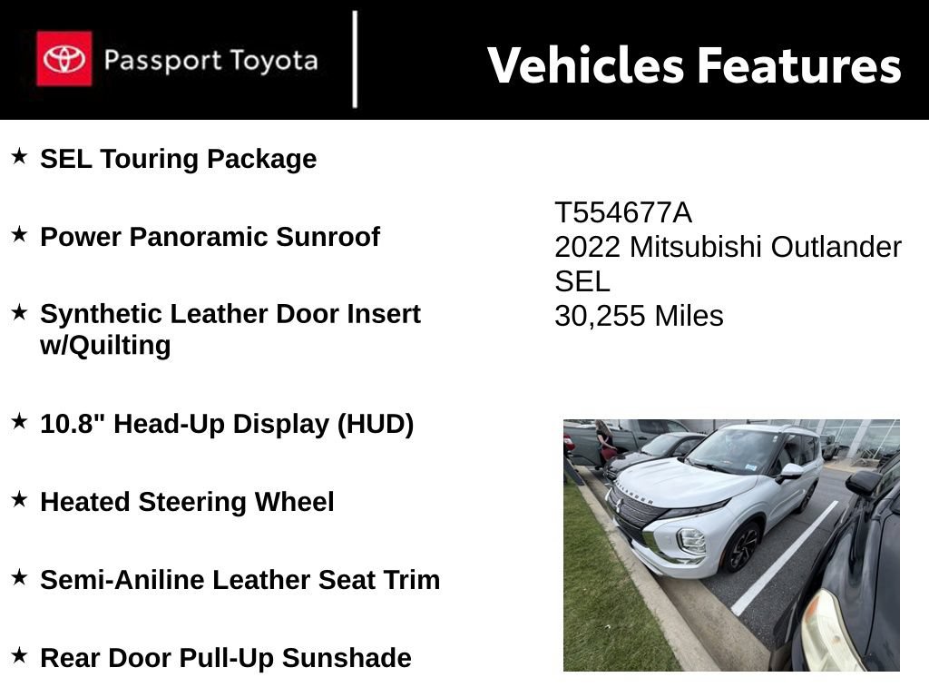 Used 2022 Mitsubishi Outlander SEL AWD/4WD image 9