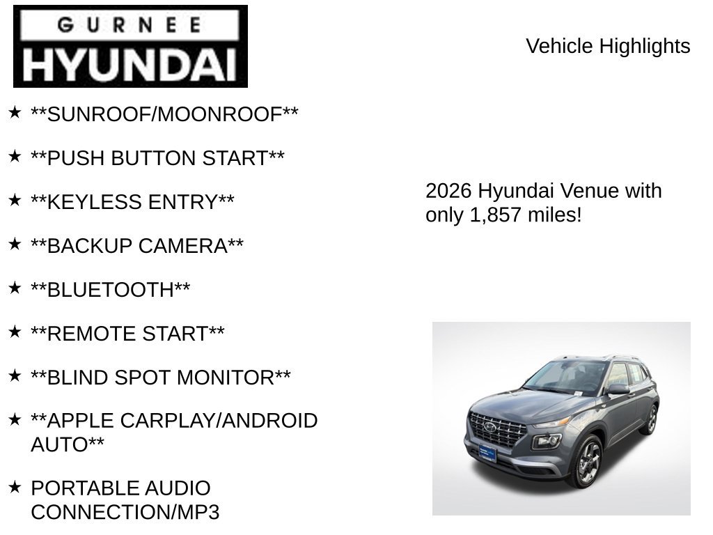 Used 2026 Hyundai Venue SEL FWD image 7