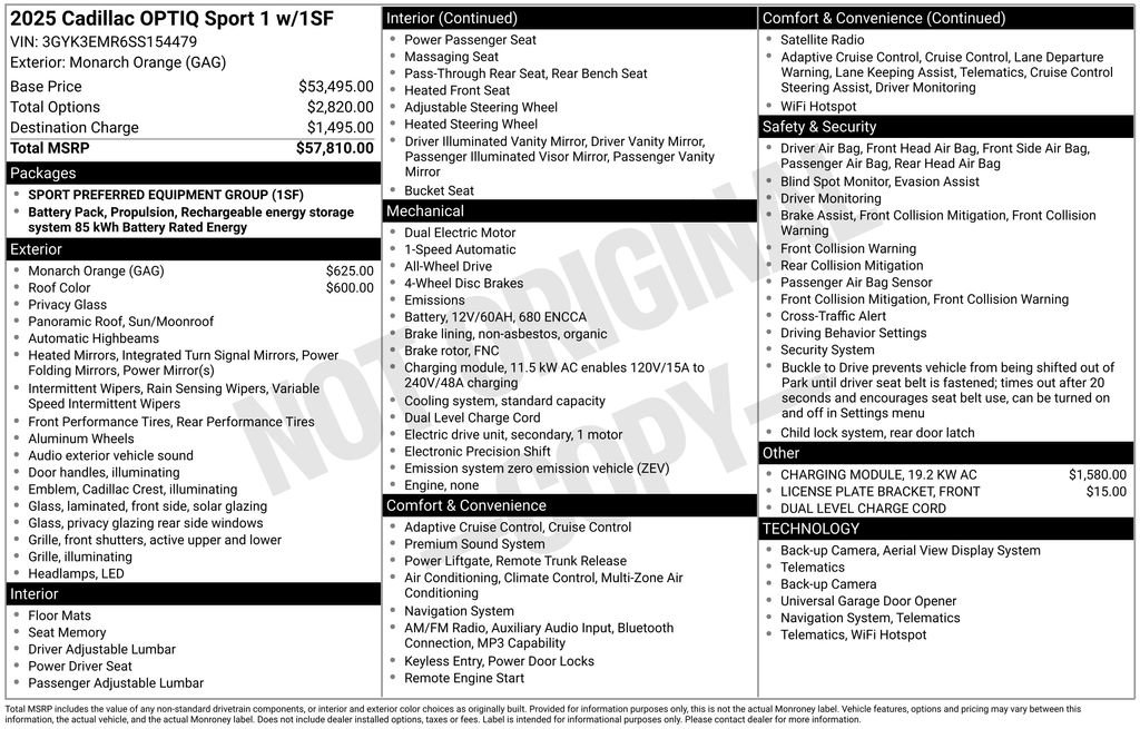 Certified 2025 Cadillac Optiq Sport 1 AWD/4WD image 42