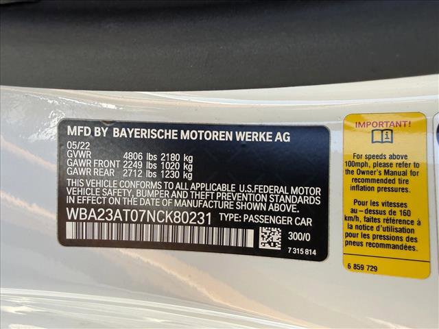 Used 2022 BMW 430i Convertible w/ M Sport Package RWD image 23