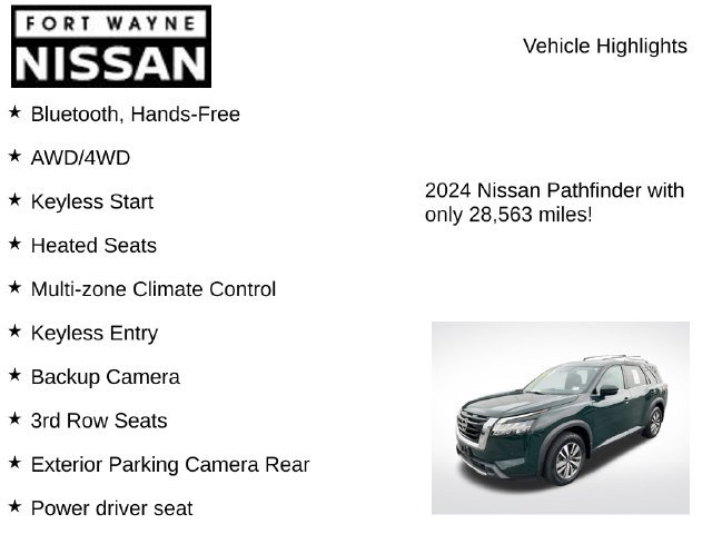 Used 2024 Nissan Pathfinder SL AWD/4WD image 8