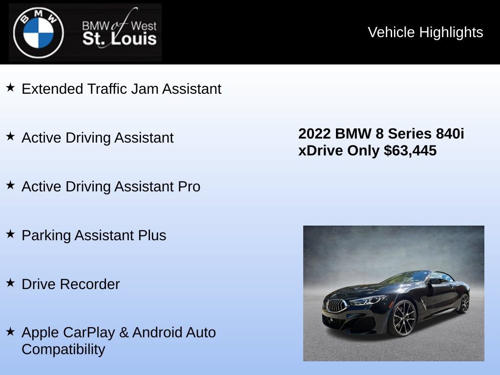 Used 2022 BMW 840i xDrive Convertible AWD/4WD image 16
