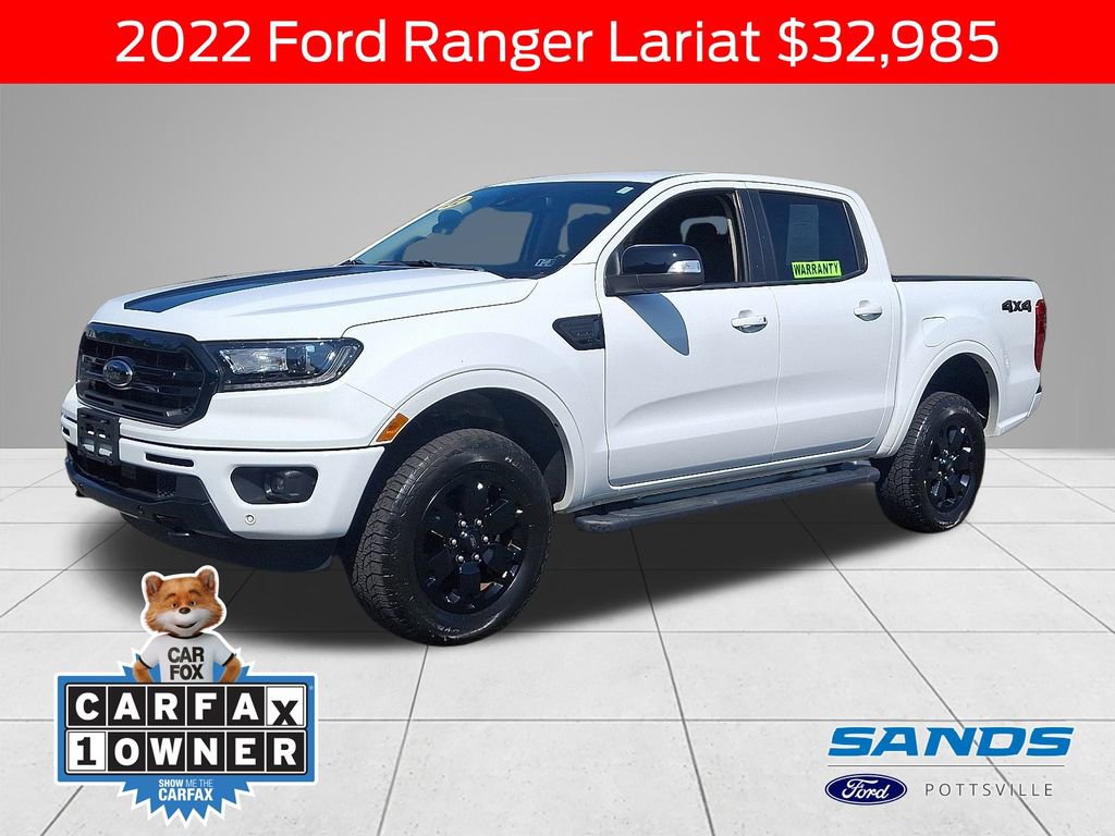 Used 2022 Ford Ranger Lariat w/ Equipment Group 501A High image 1