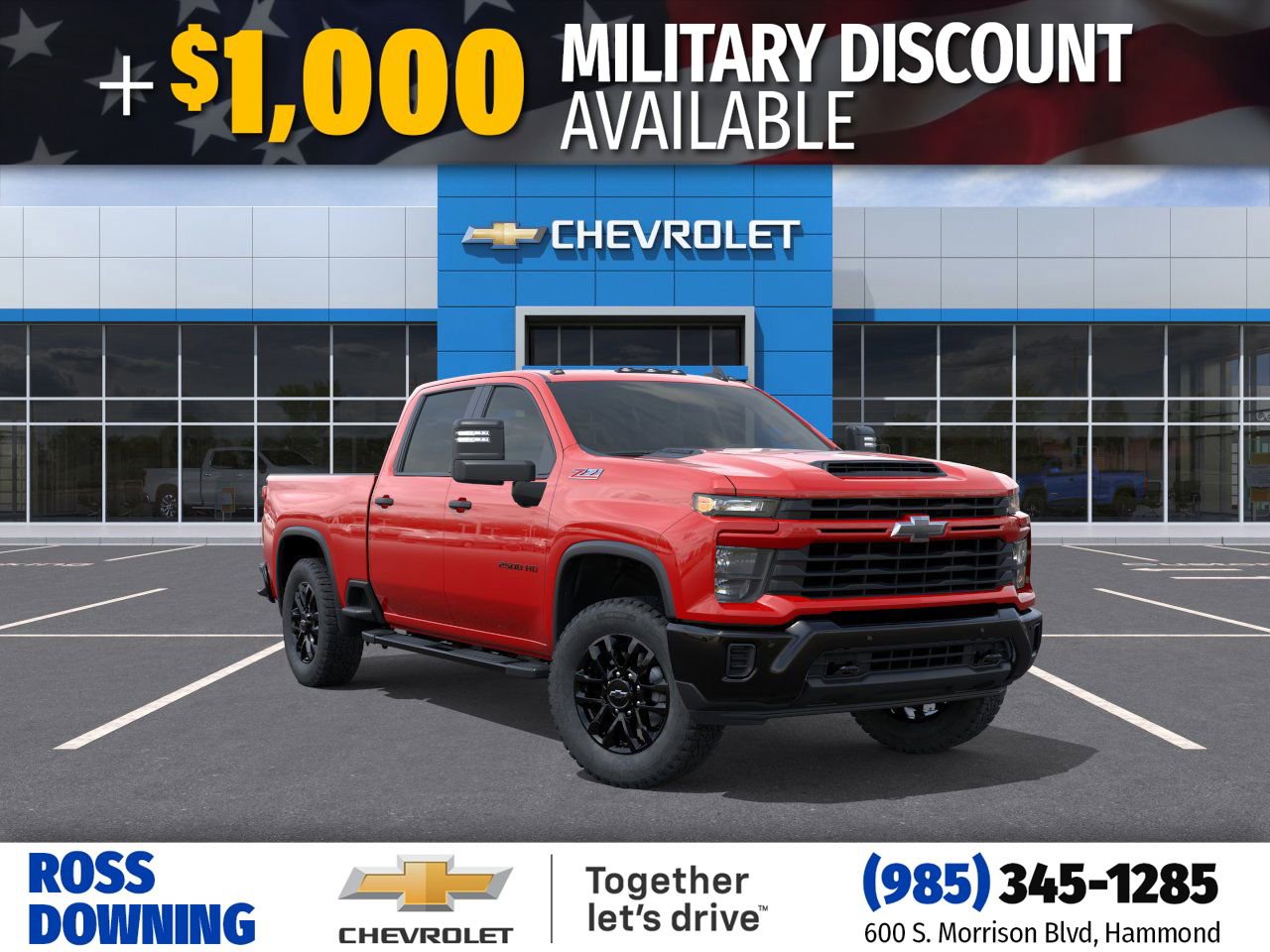New 2026 Chevrolet Silverado 2500 Custom w/ Custom Value Package
