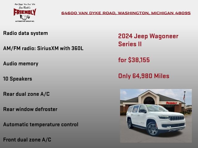 Used 2024 Jeep Wagoneer Series II w/ Flexible Seating Group AWD/4WD image 10