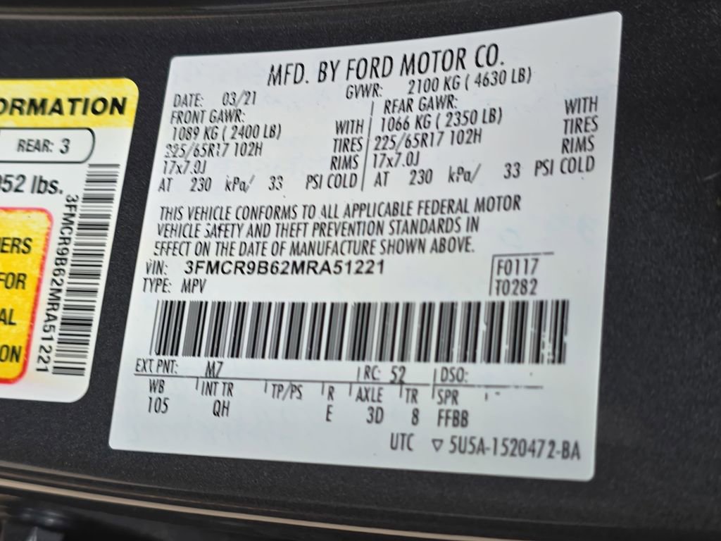 Used 2021 Ford Bronco Sport Big Bend w/ Big Bend Package image 34