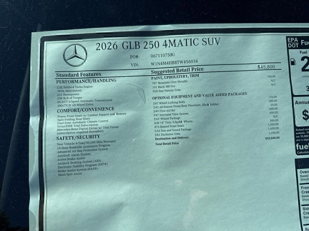 Certified 2026 Mercedes-Benz GLB 250 4MATIC image 12