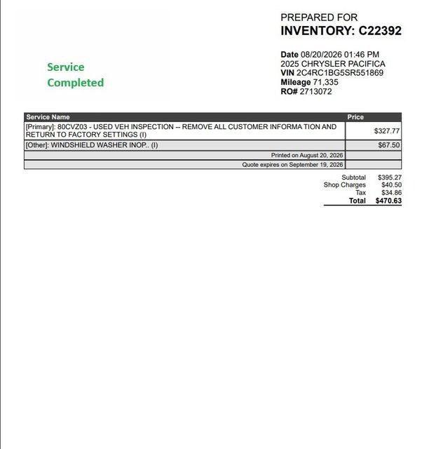 Used 2025 Chrysler Pacifica Select FWD image 29