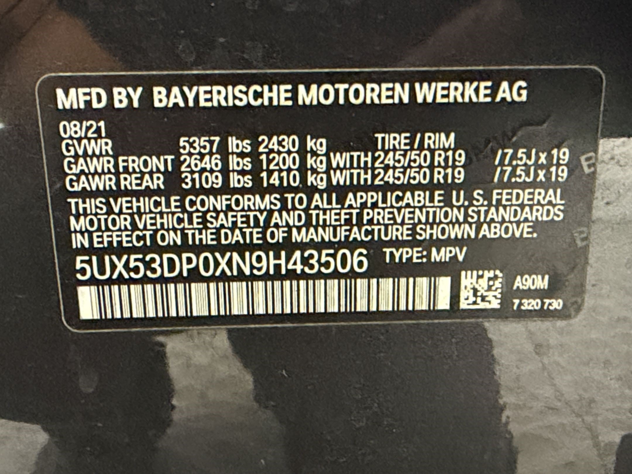 Used 2022 BMW X3 xDrive30i w/ Convenience Package AWD/4WD image 25