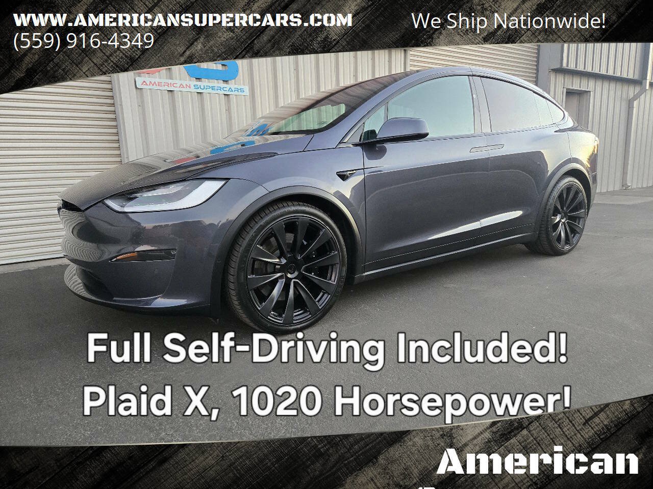 Used 2022 Tesla Model X Plaid AWD/4WD image 2