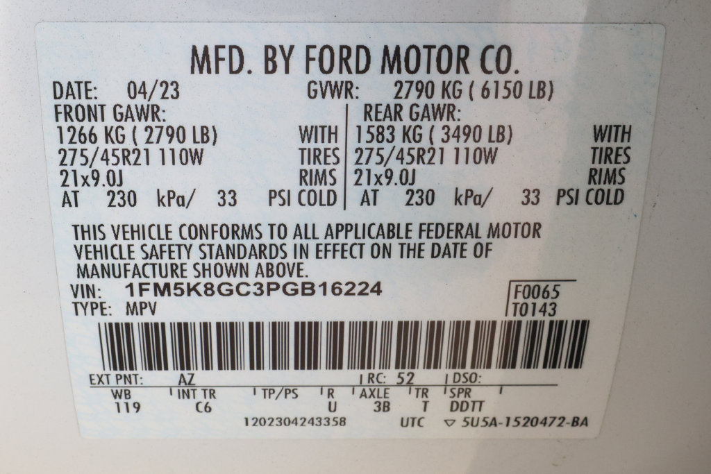Used 2023 Ford Explorer ST w/ Equipment Group 401A AWD/4WD image 12