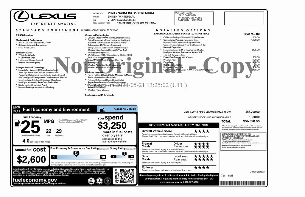Used 2024 Lexus RX 350 Premium image 4