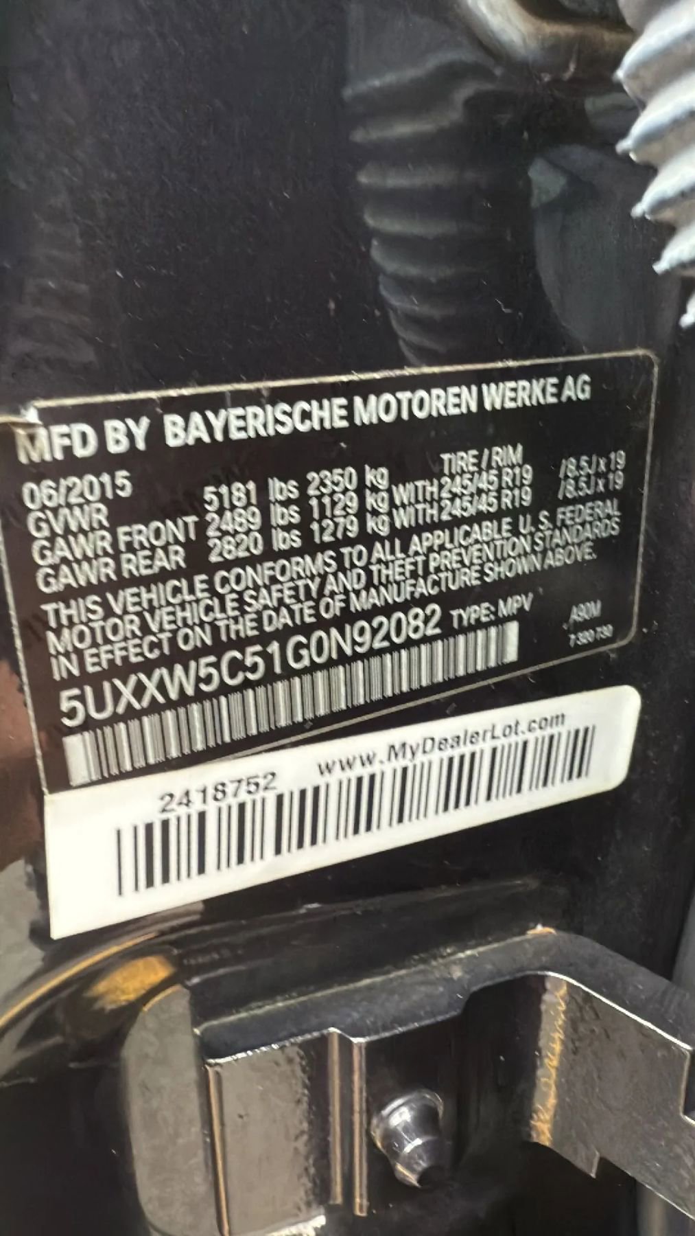 Used 2016 BMW X4 xDrive35i image 32