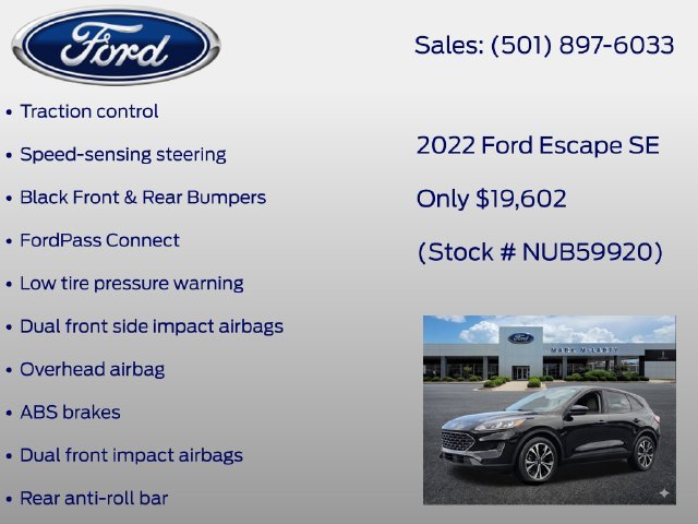 Certified 2022 Ford Escape SE w/ SE Sport Appearance Package FWD image 26