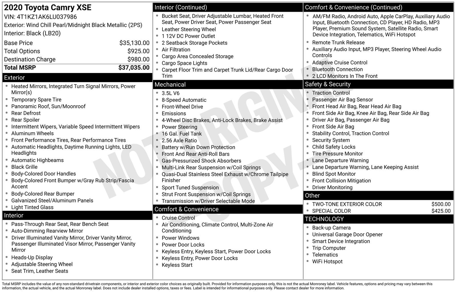 Used 2020 Toyota Camry XSE image 14