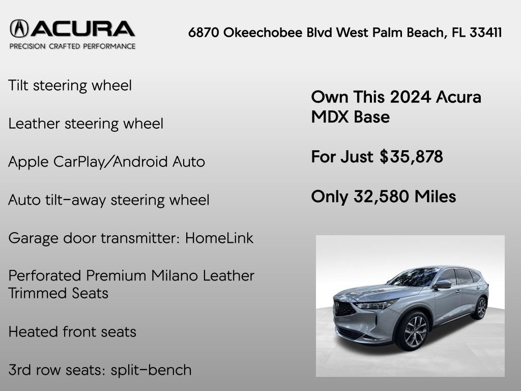 Used 2024 Acura MDX w/ Technology Package FWD image 20