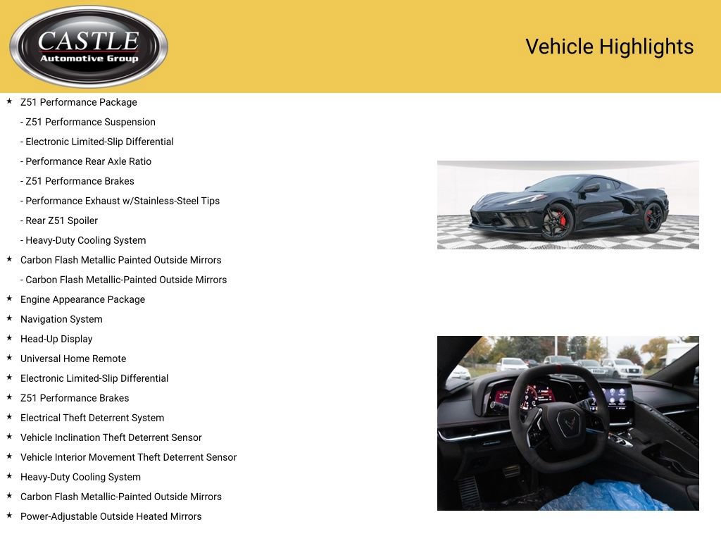 Used 2020 Chevrolet Corvette Stingray Premium Cpe w/ 3LT Preferred Equipment Group image 12