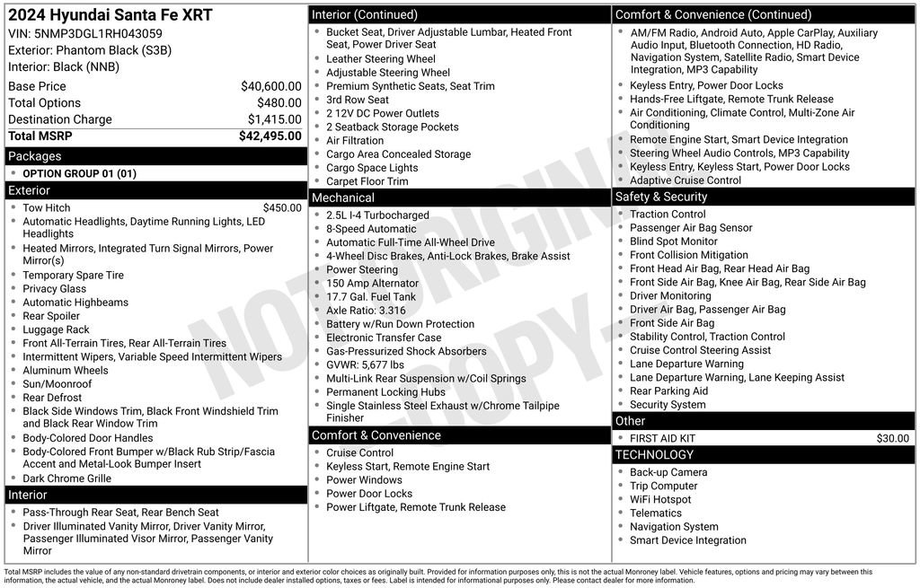 Used 2024 Hyundai Santa Fe XRT image 7