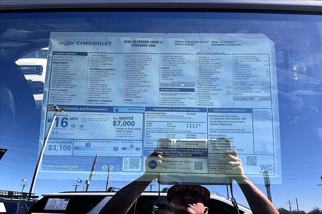 New 2026 Chevrolet Silverado 1500 LT Trail Boss w/ LT Trail Boss Premium Package image 14