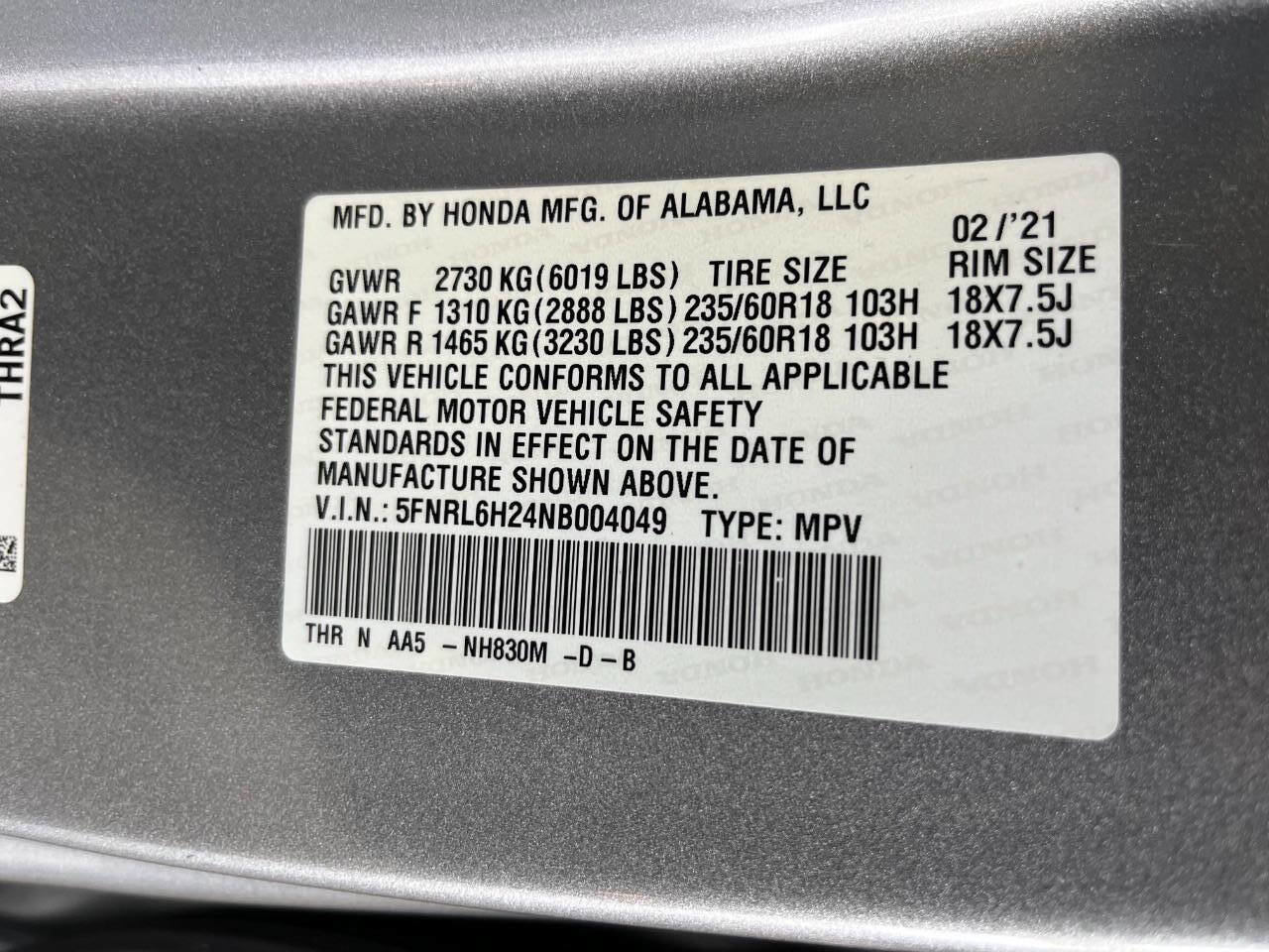 Used 2022 Honda Odyssey LX image 13