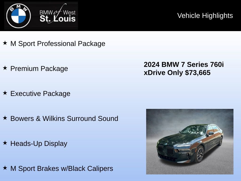 Used 2024 BMW 760i xDrive 760i xDrive w/ Executive Package image 16