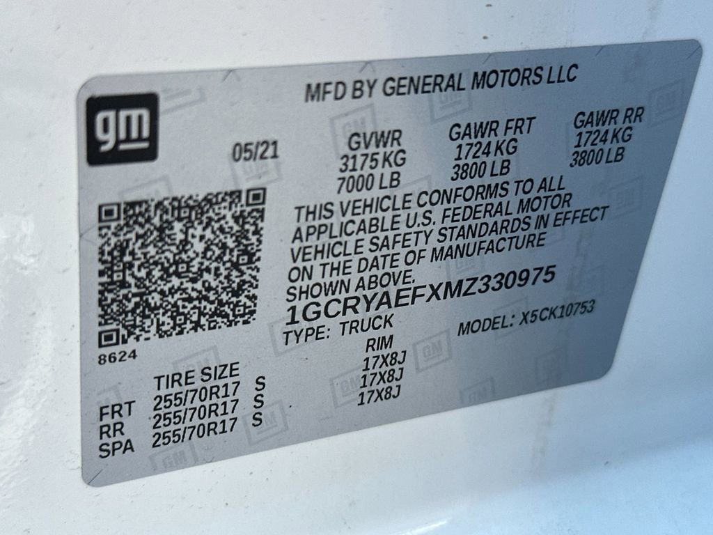 Used 2021 Chevrolet Silverado 1500 W/T w/ WT Fleet Convenience Package image 32