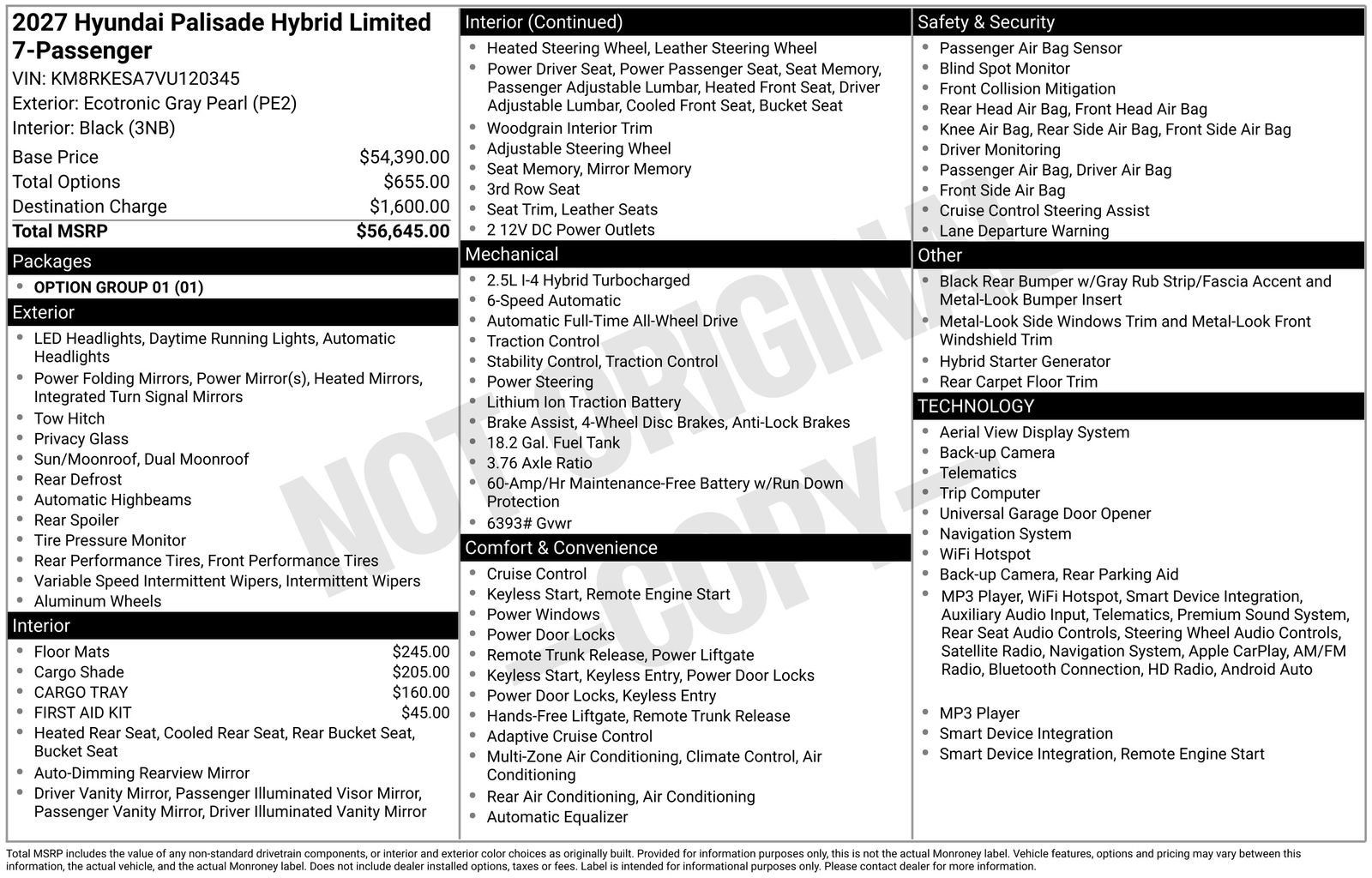 New 2027 Hyundai Palisade Limited AWD/4WD image 22