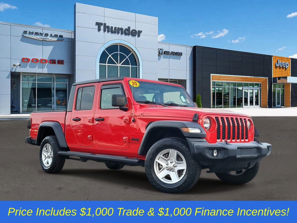 Certified 2020 Jeep Gladiator Sport w/ Quick Order Package 24S