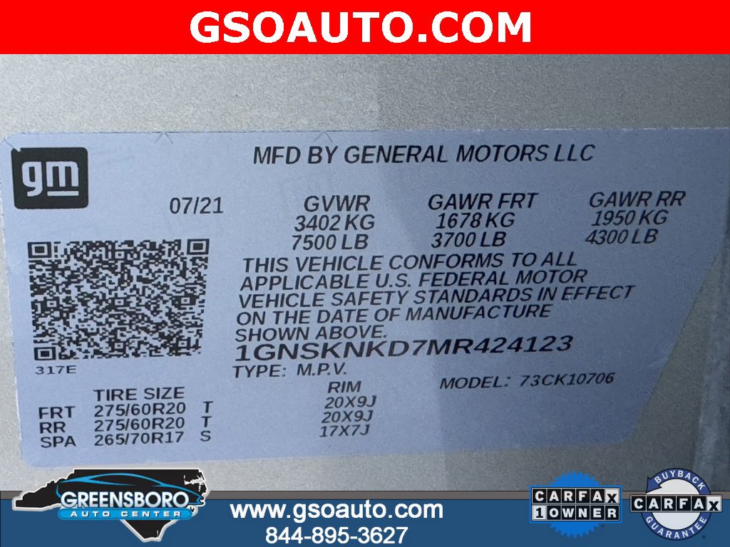 Used 2021 Chevrolet Tahoe LT image 46