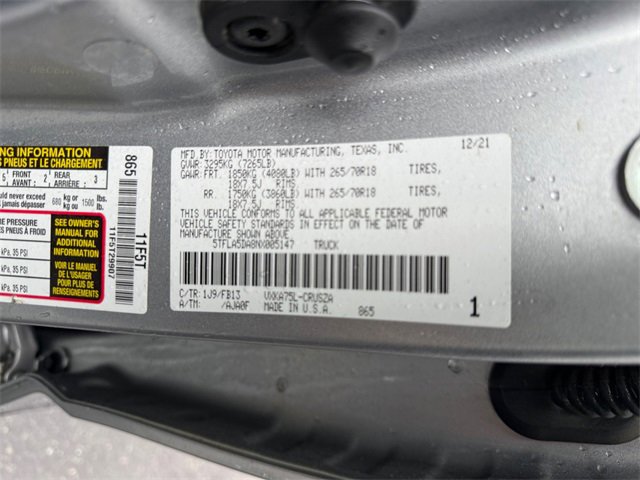 Used 2022 Toyota Tundra SR5 w/ TRD Off-Road Package image 25