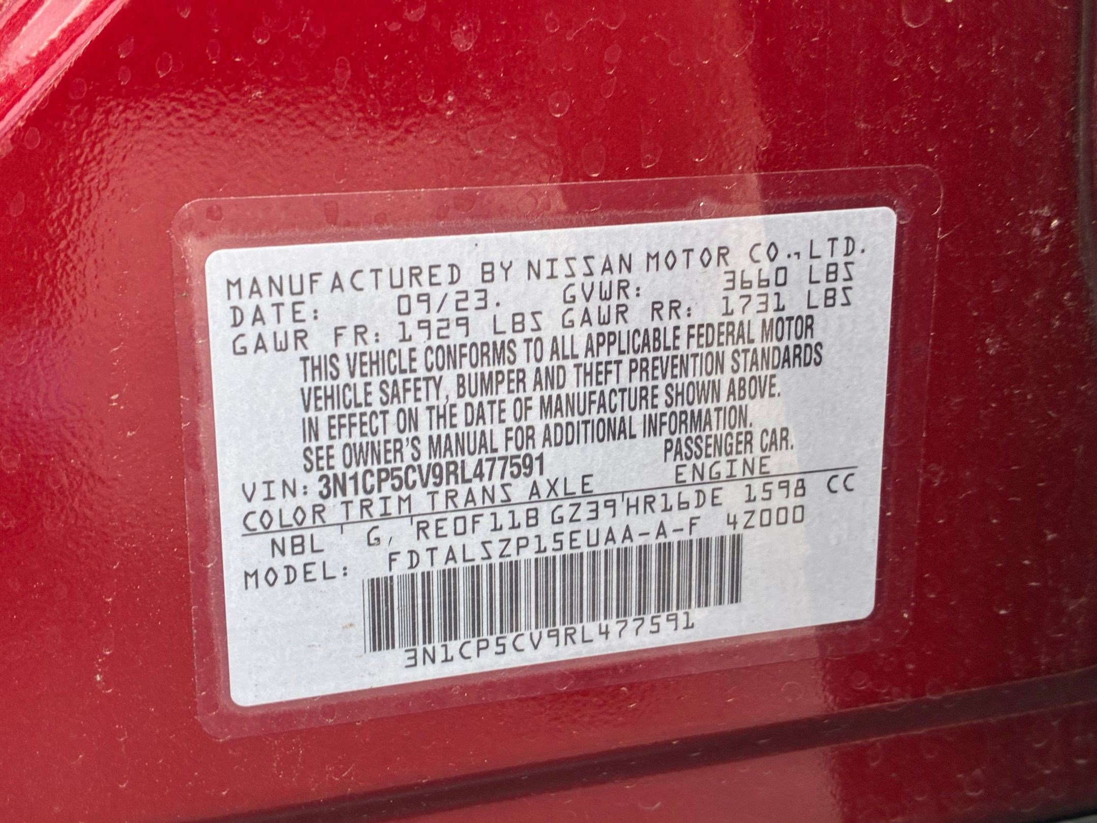 Certified 2024 Nissan Kicks SV FWD image 34