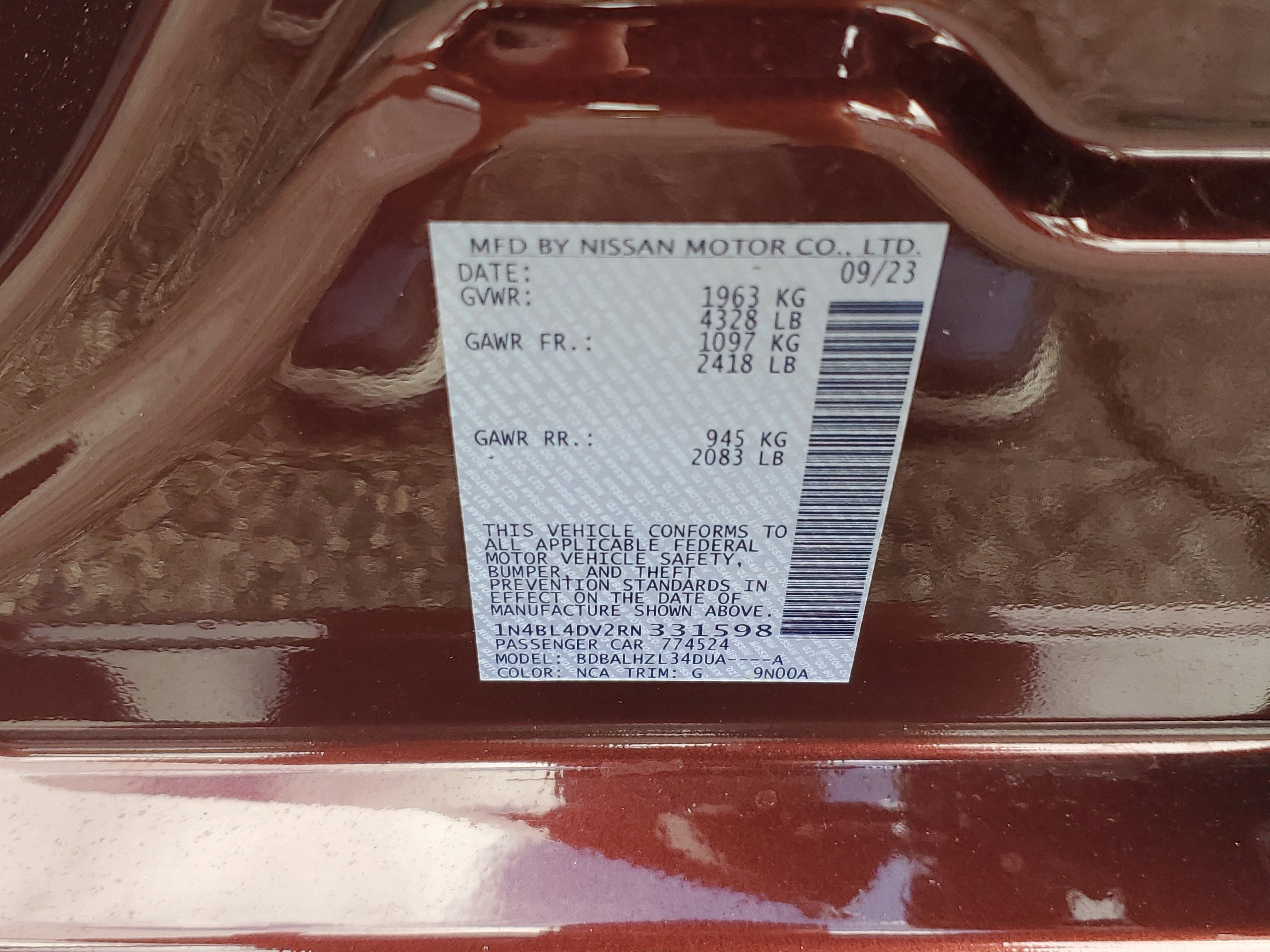 Certified 2024 Nissan Altima 2.5 SV image 25