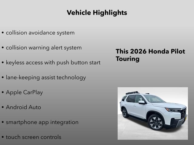 New 2026 Honda Pilot Touring image 10
