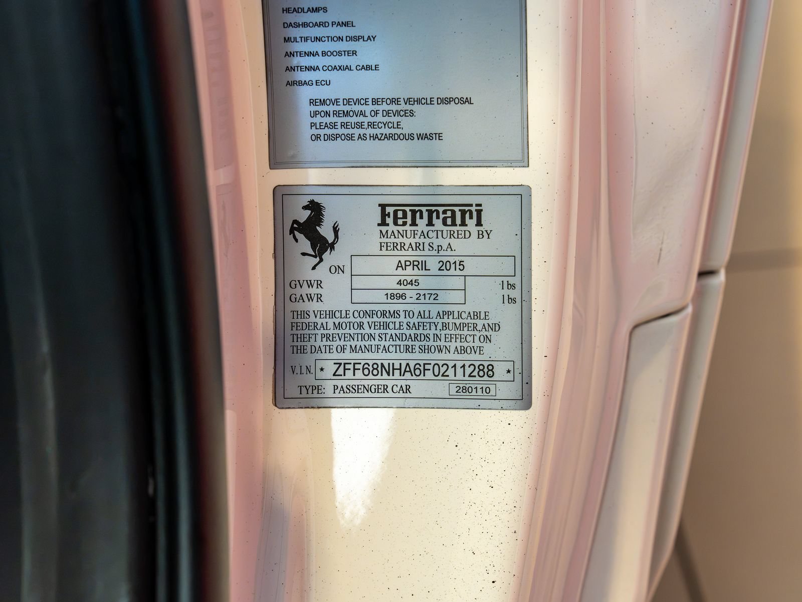 Certified 2015 Ferrari 458 Spider RWD image 25