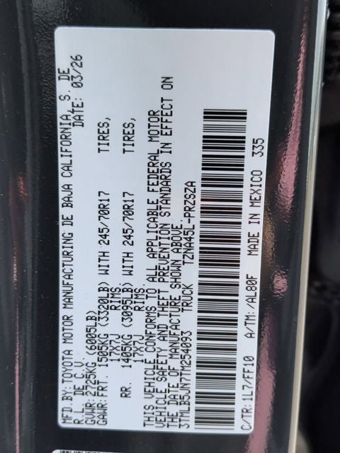 New 2026 Toyota Tacoma SR5 AWD/4WD image 29