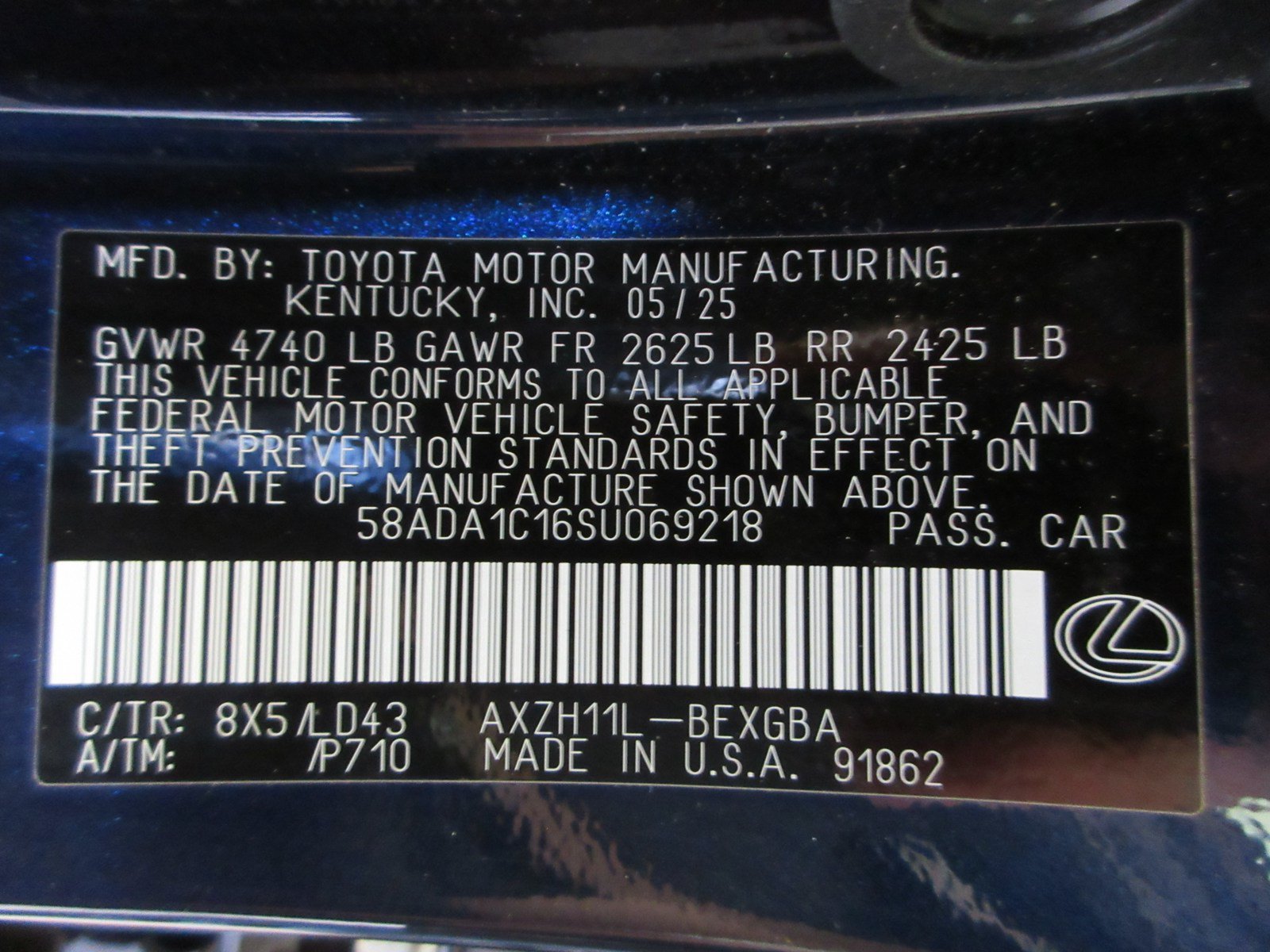 Used 2025 Lexus ES 300h w/ Premium Package FWD image 53
