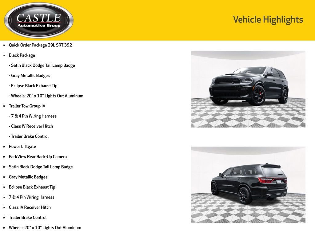 Used 2023 Dodge Durango SRT w/ Black Package image 4